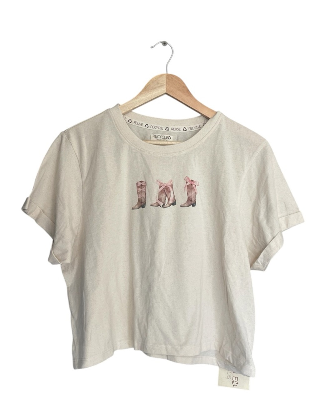 NWT Recycle Threads Graphic Cowgirl Tee